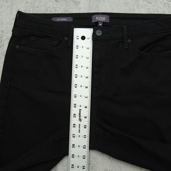 Not Your Daughters Jeans NYDJ Women's 14P Black Mid-Rise Ami Skinny 27" Inseam - Picture 8 of 16